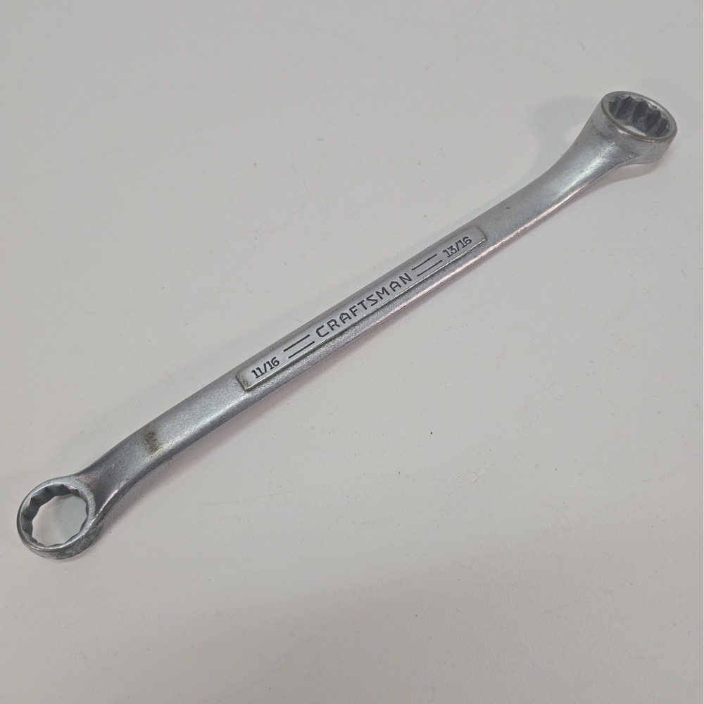Vintage Craftsman =V= 11/16"x13/16" Offset Double Box End Wrench USA